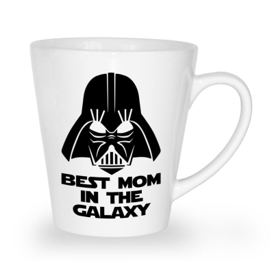 Kubek latte na dzień matk Best mom in the galaxy